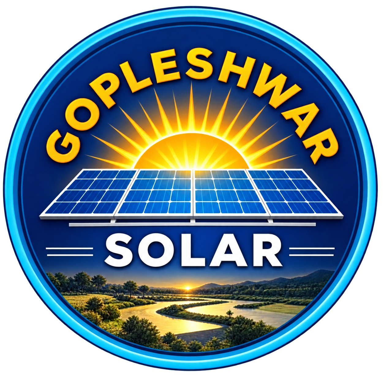 Gopleshwar Solar Logo